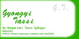 gyongyi tassi business card